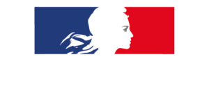 Logo officiel de la République Française avec Marianne et devise Liberté Égalité Fraternité