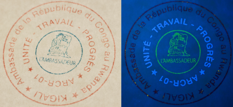 images tampon securistamp sans uv _uv