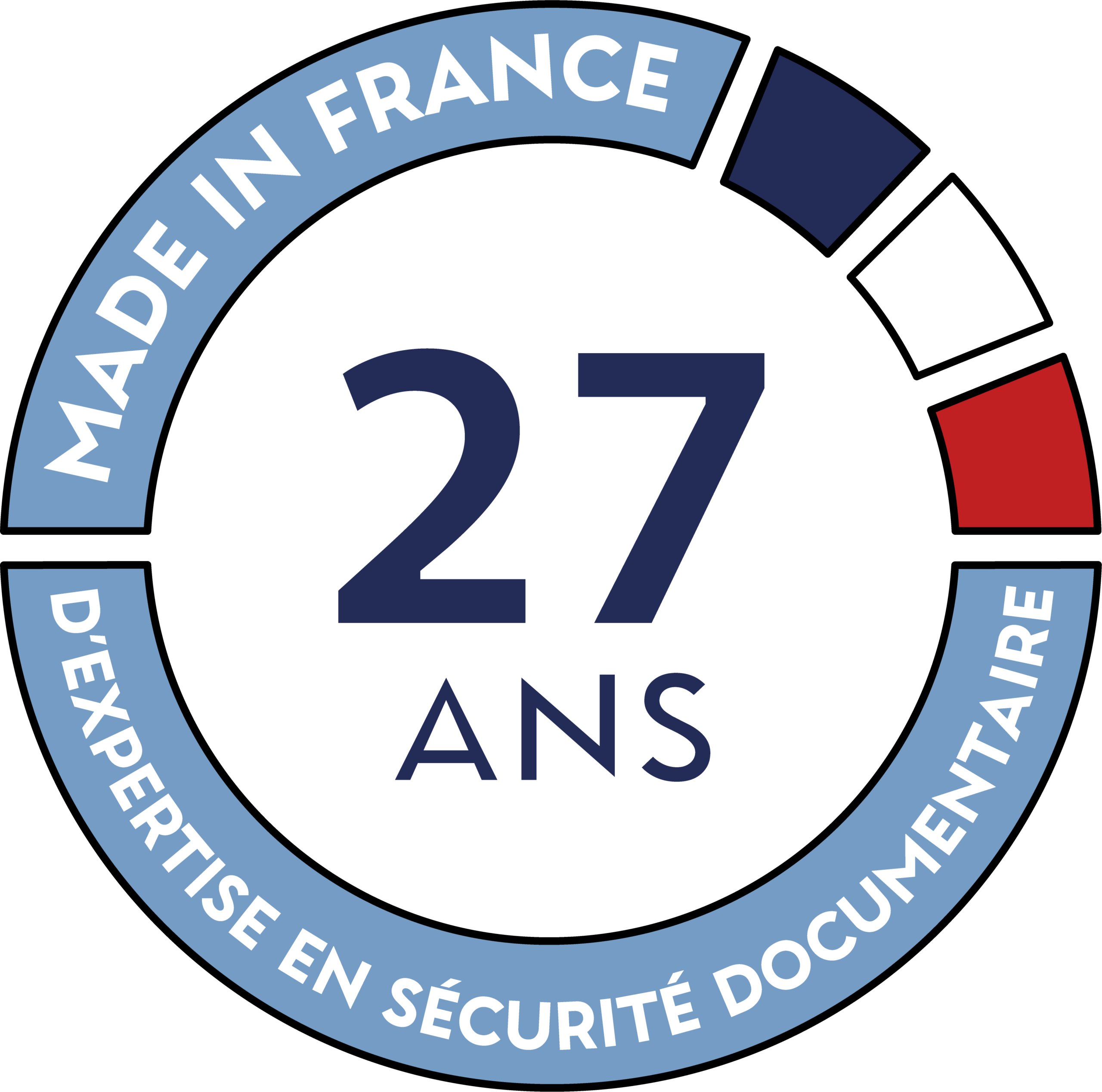 27 ans d'expertise – Made in France