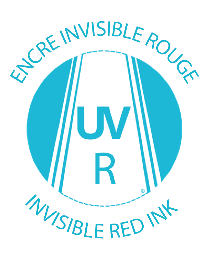 Encre invisible rouge